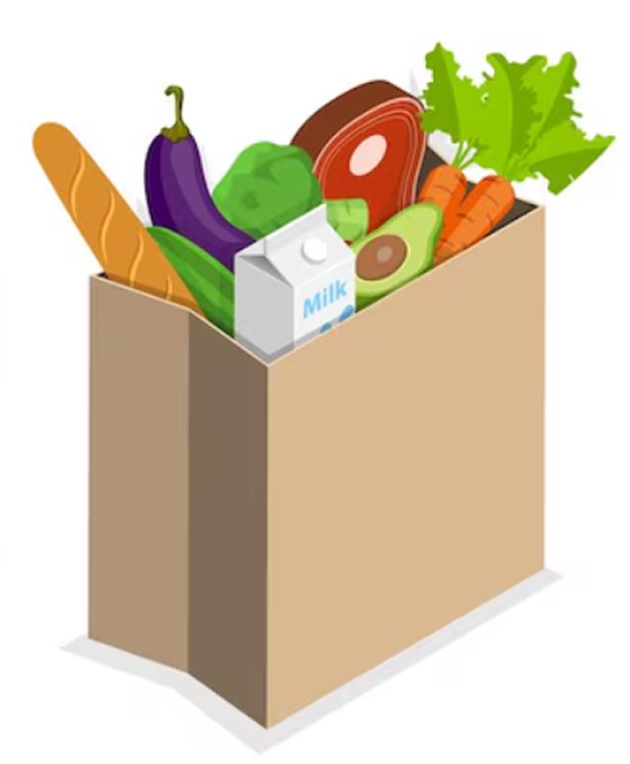 Bag with vegetables